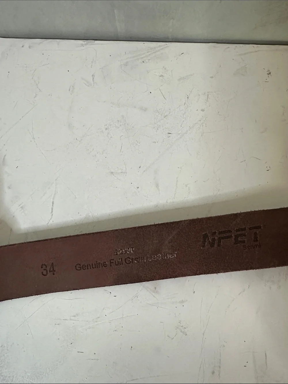NFET SEMNI LEATHER BELT SNAP STRAP 34